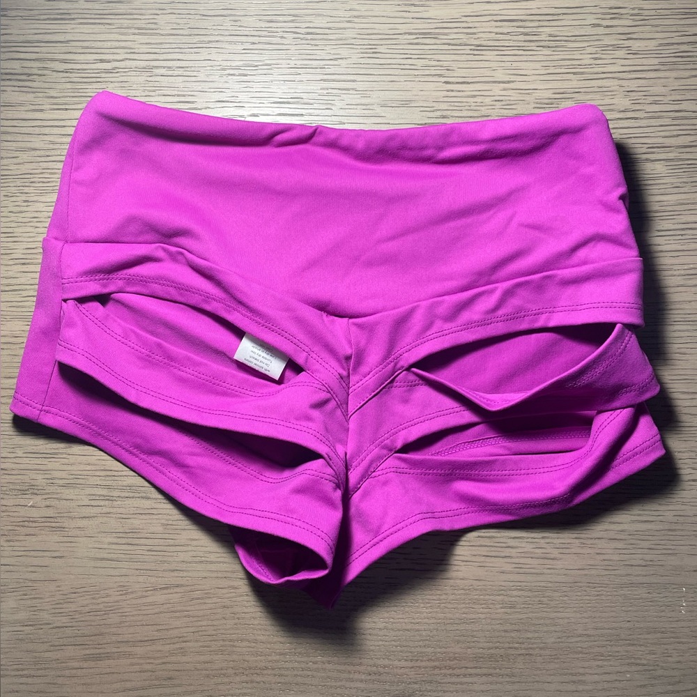 Cut Out Booty Shorts - Picture 8 of 16